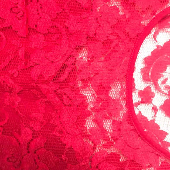 Lace Red Dress - Picture 2 of 4